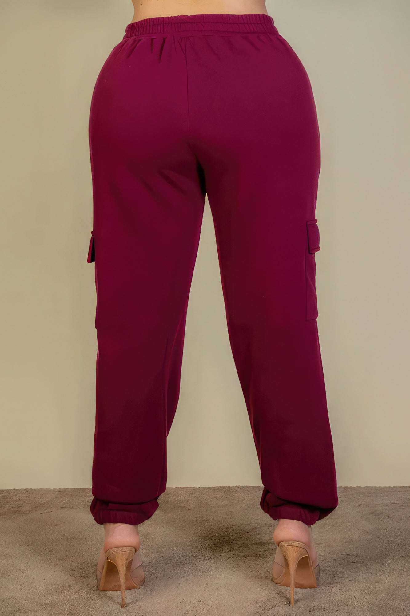 Plus Size Side Pocket Drawstring Waist Sweatpants